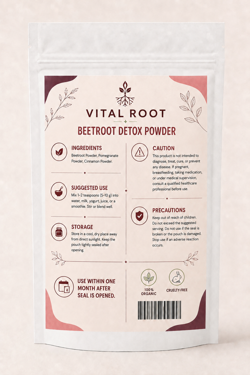 🌿 VITAL ROOT — Beetroot Detox Powder(BUY 1 GET 1 FREE)