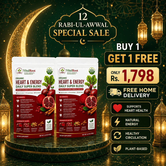 Vital Root Heart & Energy Deaily Super Blend [ BUY ONE GET ONE FREE]