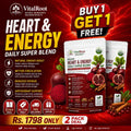 Vital Root Heart & Energy Deaily Super Blend [ BUY ONE GET ONE FREE]